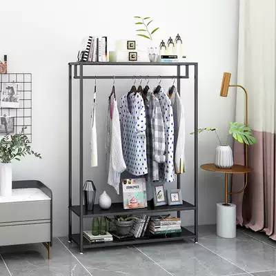 Clothes rack floor in bedroom clothes rack simple balcony household drying rack room hanging clothes storage cool clothes shelf