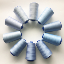 Light blue 402 polyester thread gray blue sewing machine thread haze blue needle thread household large roll hand sewing thread