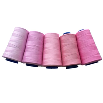 Dunhuang brand light pink 402 polyester sewing machine thread rose red needle thread peach powder household sewing thread