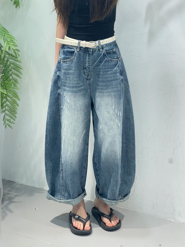 Yipujia 3007 Korean-Style Banana-Style Cropped Granny Pants