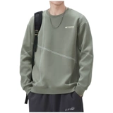 Демисезонная футболка, утепленный спортивный лонгслив для отдыха, круглый воротник