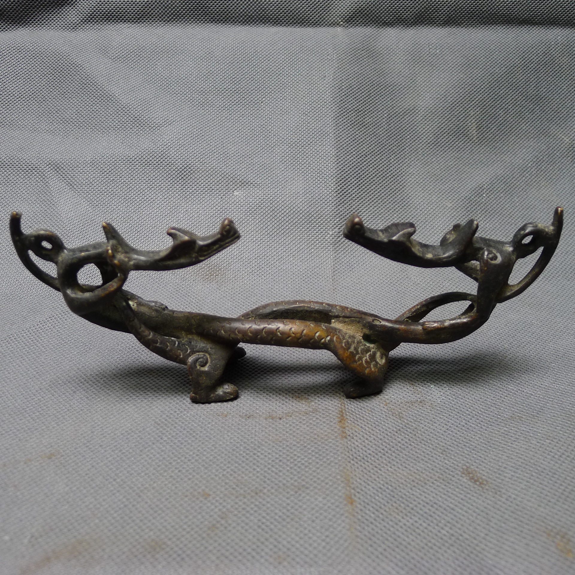 古玩杂件铜笔架文房四宝书创意仿古礼物跨境货源仿古笔架优惠_游戏_淘宝