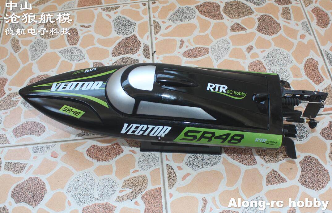 Лодка на электро-, радиоуправлении 沧狼航模 欧兰斯遥控船797-4高速水冷无刷电机遥控快艇防翻带后退 OTHER