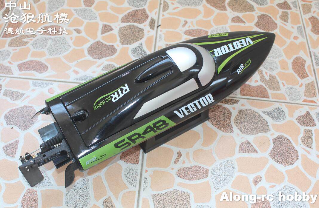 Лодка на электро-, радиоуправлении 沧狼航模 欧兰斯遥控船797-4高速水冷无刷电机遥控快艇防翻带后退 OTHER