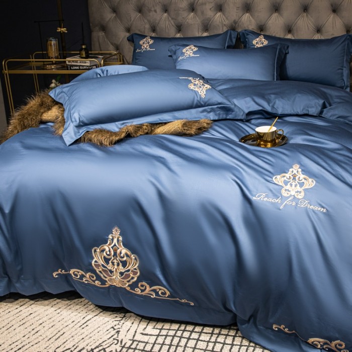 Summer simple 100 cotton can sleep naked with 60 long-staple cotton sheets and quilt covers