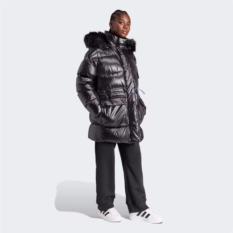 Adidas/Adidas Trefoil Women's Winter Mid-Length Hooded down Jacket Ir7116 Ir7117