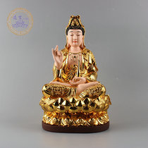 Guanyin Bodhisattva Buddha statue resin gold-plated Guanyin Buddha statue Buddhism there is a demand for Guanyin Bodhisattva Buddha statue ornaments