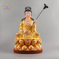 Great momentum to Bodhisattva Buddha statue resin painted gold three treasures statue of Buddha statue of the Western Sansheng Amitabha