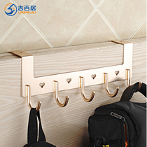 Punch-free door rear hook shelf Wall hanging hanger Bathroom nail-free door upper back clothes hanger Coat hook