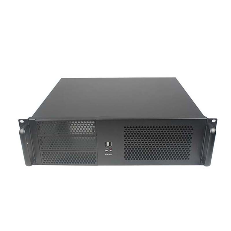 3u industrial computer box short 390MM rack multi-hard disc position ATX motherboard horizontal server monitor video computer