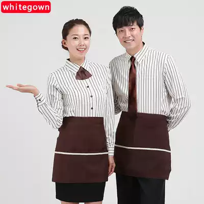 Hotel overalls, fast food restaurants, uniforms, long-sleeved summer waiters, cafes, Western restaurants, men and women dining shirts