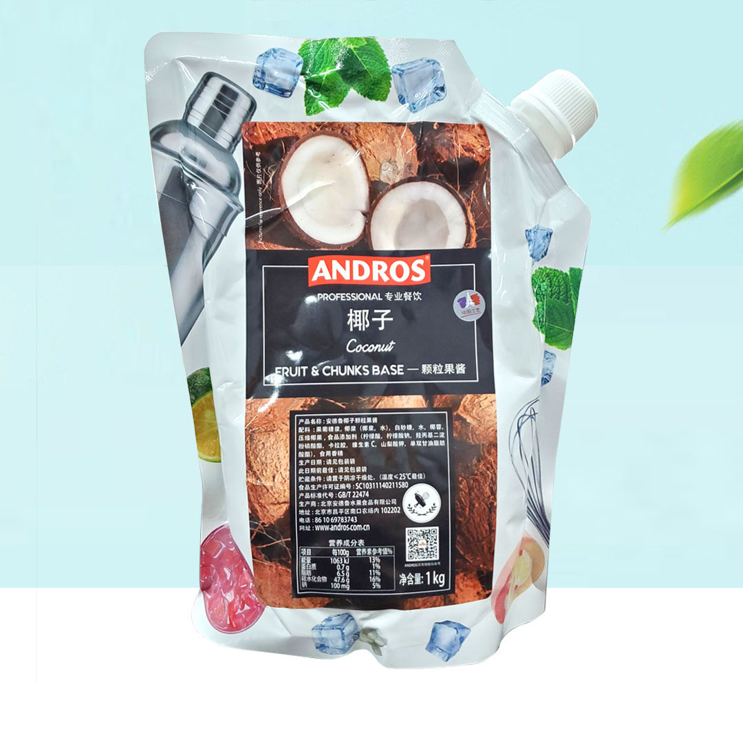 1 bag of new Andrew coconut jam sauce coconut sauce coconut fruit meat sauce drink jam