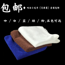 Several semi-automatic coffee machine with milk foam cleaning cloth bar towel milk tea shop restaurant small towel