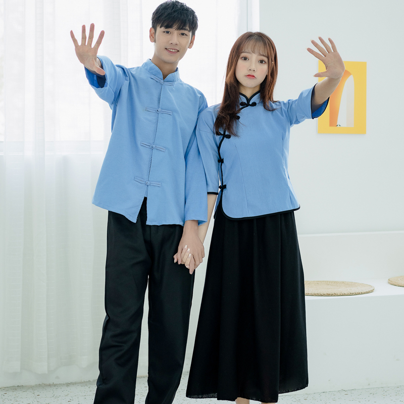 Republic of China Student Uniform for Girls, May 4Th Youth Uniform, Republic of China Style Women's Clothing, Zhongshan Suit for Men, Class Uniform, Choir Performance Costume
