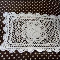 Tao elegant pure handmade crochet hook cotton lace hollow woven table mat coaster coaster tablecloth tablecloth multi-color customized
