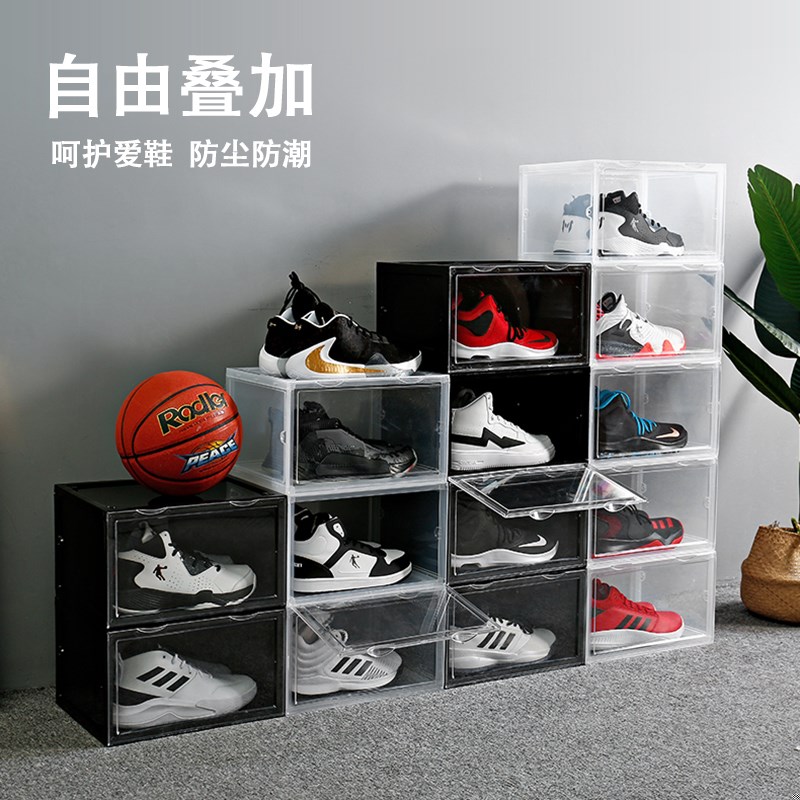 Side open door magnet suction door high-end AJ sneakers storage box High basketball shoe box Jordan display box shoe wall shoe cabinet