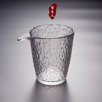 Export to Japan first snow hammer glass heat-resistant Road Cup transparent pure handmade tea cup Master Cup Single Cup
