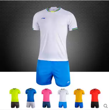 Li Ning short-sleeved football suit suit Team uniform Custom jersey print number Adult training game AATL103