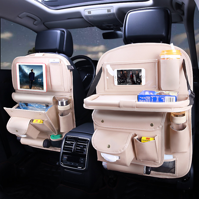 Car seat back storage bag hanging bag Children's car seat back back storage rack Car decoration supplies Daquan