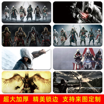 Assassins creed mouse pad oversized lock edge game e-sports keyboard pad long custom men thick non-slip table pad