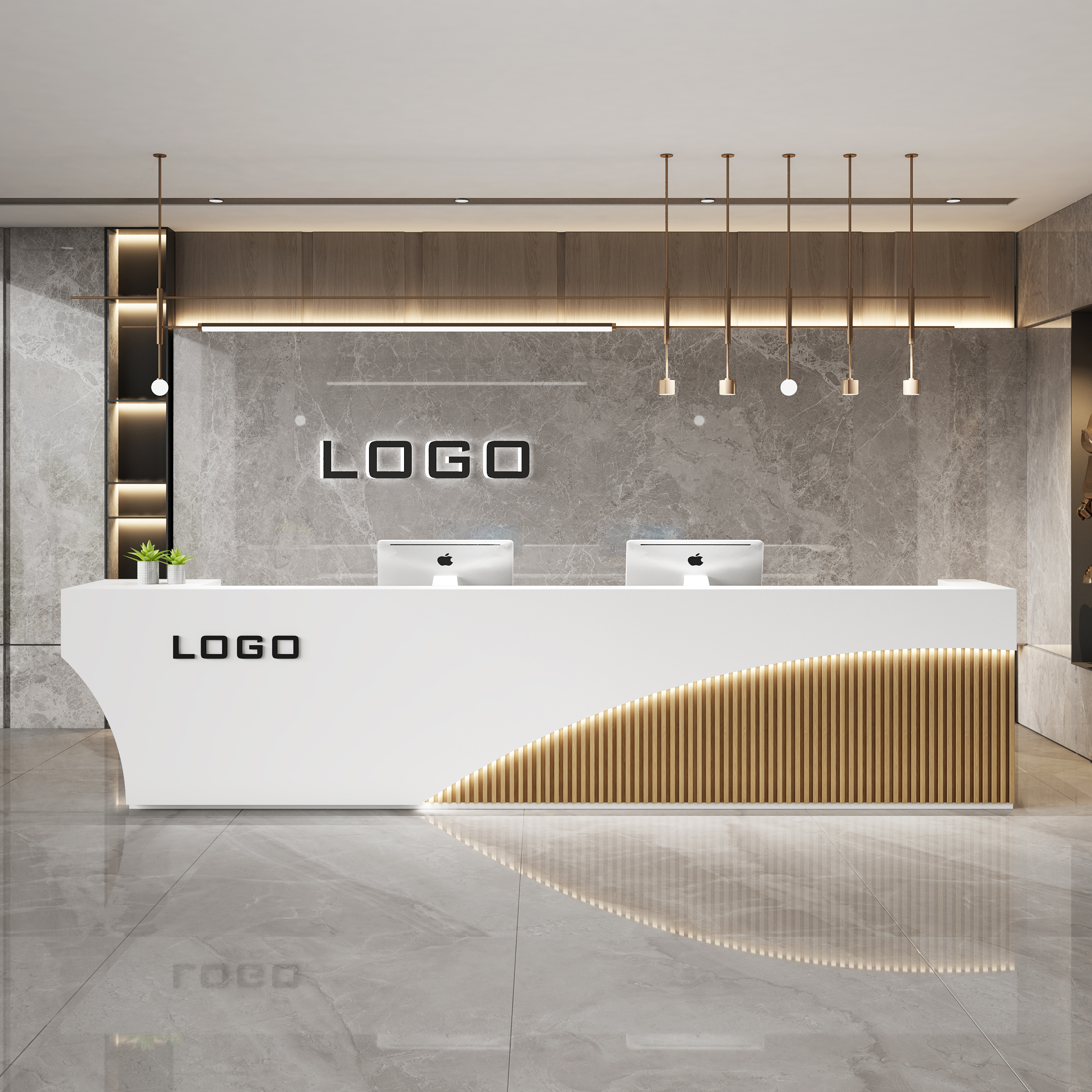 Clothing store beauty salon cashier counter special-shaped restaurant health welcome desk counter company front desk bar simple and modern