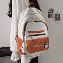 French SANDRO IFASHION backpack middle school student schoolbag female college student high school Harajuku backpack multi-layer