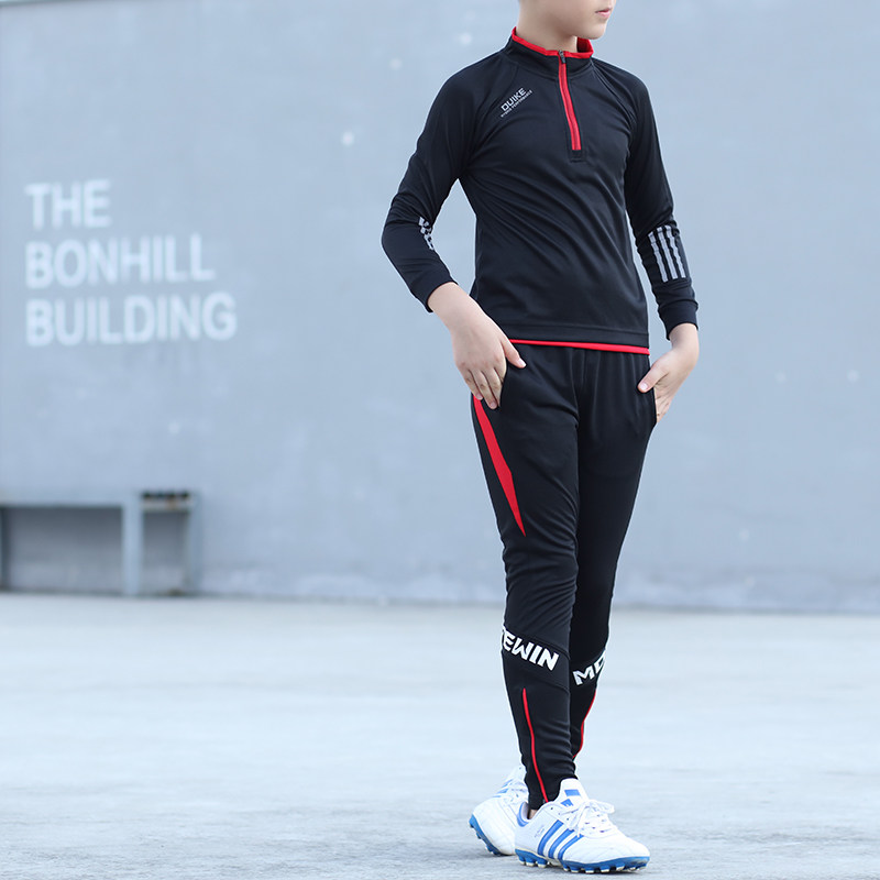 Children's football uniform suit men's and women's long-sleeved football training uniform primary school students' sports uniforms children's clothing jersey spring and autumn