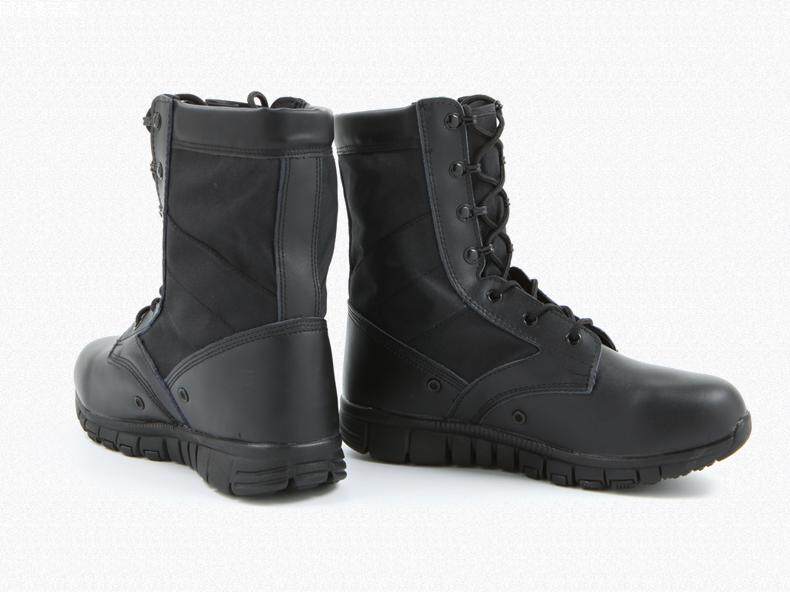 Boots militaires en cuir - amortissement - Ref 1402352 Image 21