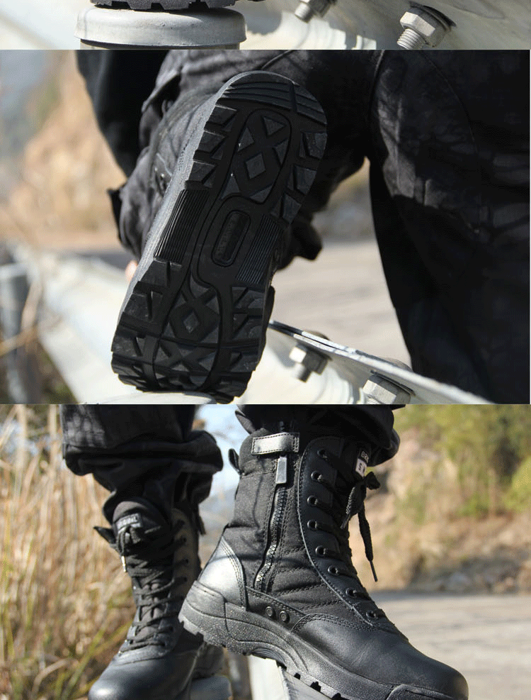 Bottes militaires en cuir - chaud - Ref 1399357 Image 22