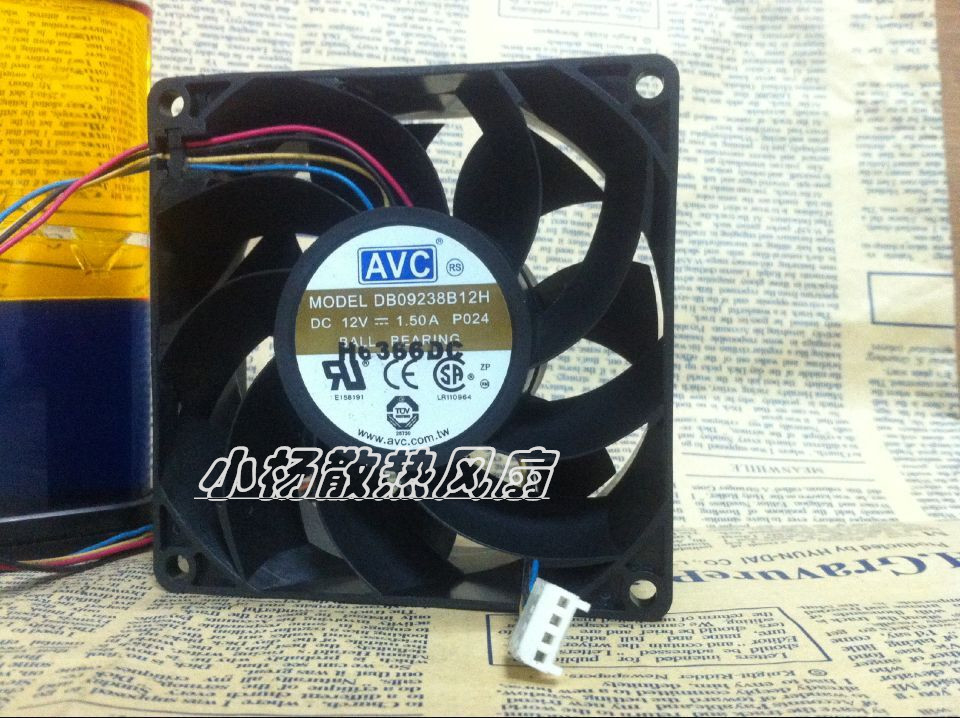AVC 9038 12V 1 50A 9m 4-wire server violent maincase fan DB09238B12H