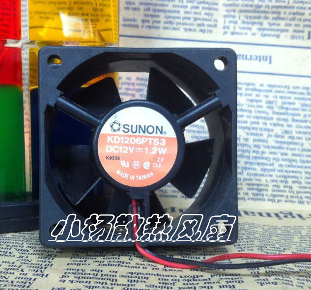 Original fit SUNON 6025 DC12v 1 2w KD1206PTS3 60 * 25mm mute heat dissipation fan