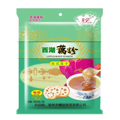 骏晴晴 [西湖藕粉杭州特产桂花莲子藕粉羹手工代餐早餐小袋装300g袋]