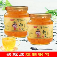 骏晴晴 Медовый грейпфрутовый чай 2 кг банки, запеченное молоко чай сырье питье фруктовое чай варенье оптом