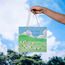 Cloud series gift bag cute cartoon packaging paper bag tote bag ins Wind Festival gift accompanied hand gift paper bag