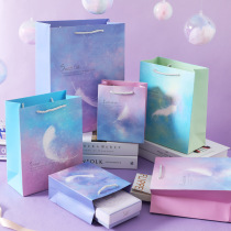 Dream feather gift gift bag creative cute cartoon packaging paper bag tote bag ins holiday gift bag