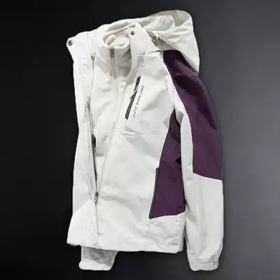 Outdoor color-dressing women's three-in-one detachable Tide brand spring and autumn coat men's windproof waterproof mountaineering suit