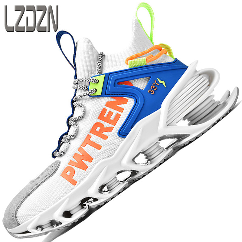 Trend high waist dad tide men's shoes spring sports air cushion Putian ins running basketball high tube summer thick bottom