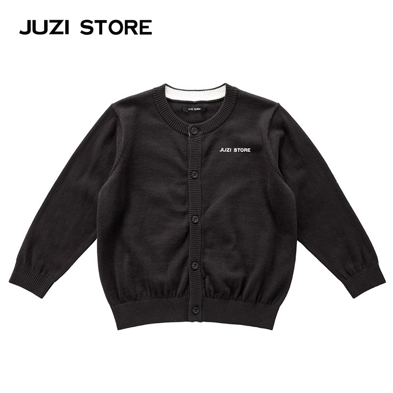 JUZI STORE Children's sweater 16-pin basic top KNITTED cardigan unisex boys and girls 1812403