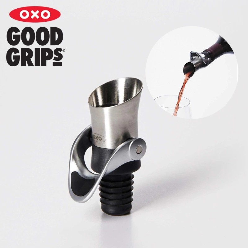 American OXO Stainless Steel Corks Pour Wine Stopper Imported Red Wine Stopper Wine Seal Stopper Notes Wine Mouth Stopper