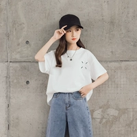 Хлопковая белая футболка