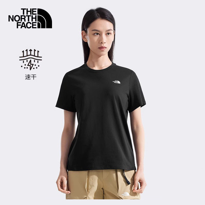 Thenorthface Women's Outdoor Sports Quick-Drying Short-Sleeved Round-Neck Lightweight, Comfortable and Moisture-Absorbent Nf0A8Ck8