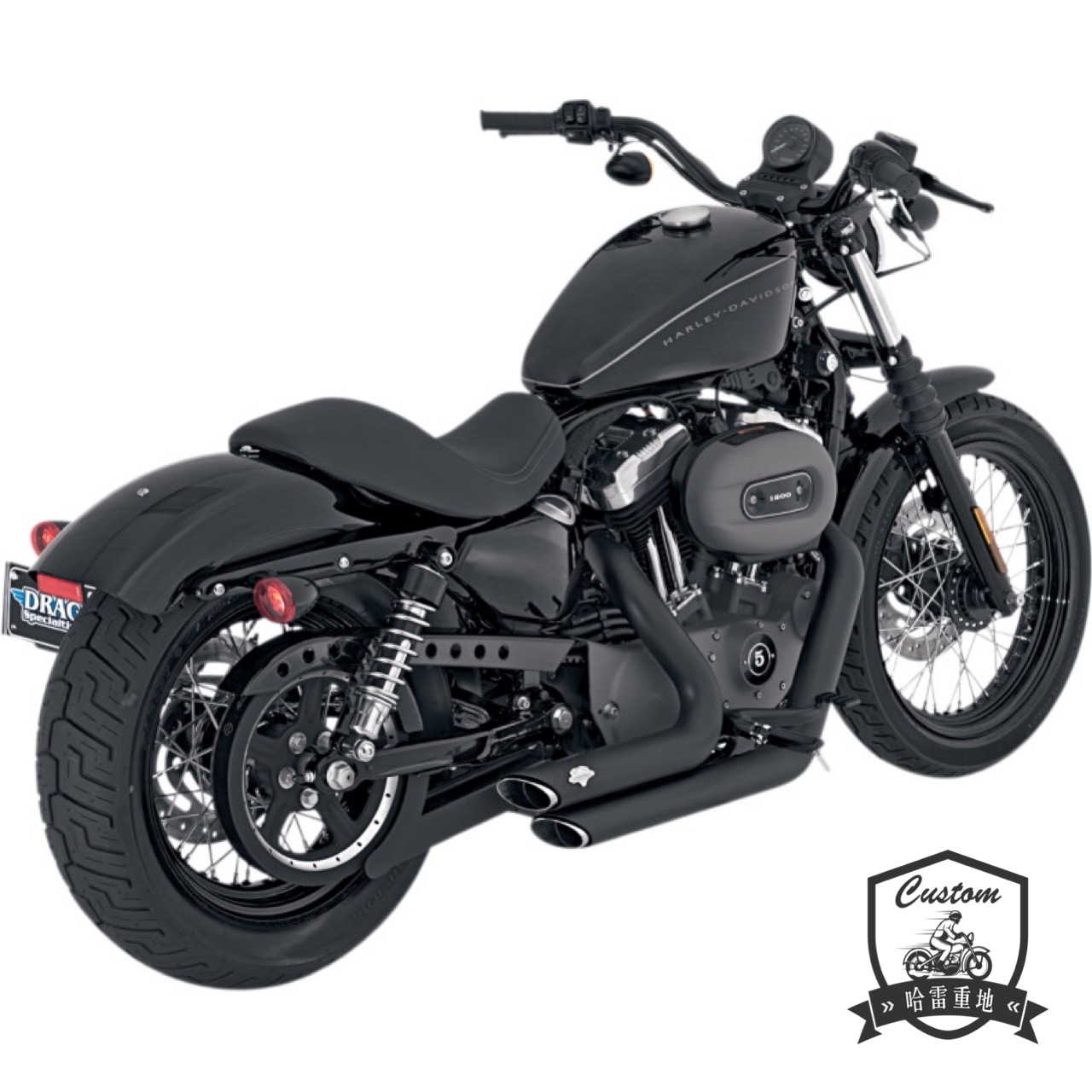 Vận động viên Harley ống thẳng VH ống xả 883/48/72 / 1200VH - Ống xả xe máy ống xả xe máy honda