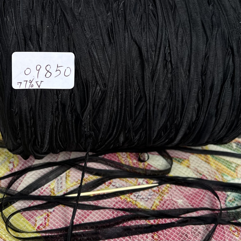 Black Flat Yarn with Medium Softness, Medium Gloss, Weight and Price Reference Included Black Flat Yarn with Medium Softness, Medium Gloss, Weight and Price Reference Included