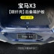 [25款BMWX3L【内置+外置共2片】碳纤壳后备箱护板]
