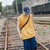 Mùa hè Hồng Kông gió tay áo thun nam lỏng hip-hop bóng rổ vest bên ngoài mặc ins hợp thời trang thể dục thể thao chạy vết sưng 