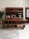 North American Black Walnut Wood Table and Chair Set, High-End Hotel Furniture, Villa Model Room, Sales Office, Tea Room, Tea Table