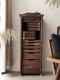 American-Style Vintage Dental Cabinet, Floor-Standing Jewelry Cabinet, Tea Cabinet, Tea Room Rotating Tea Set Cabinet, Chest of Drawers, Collectibles Storage Cabinet