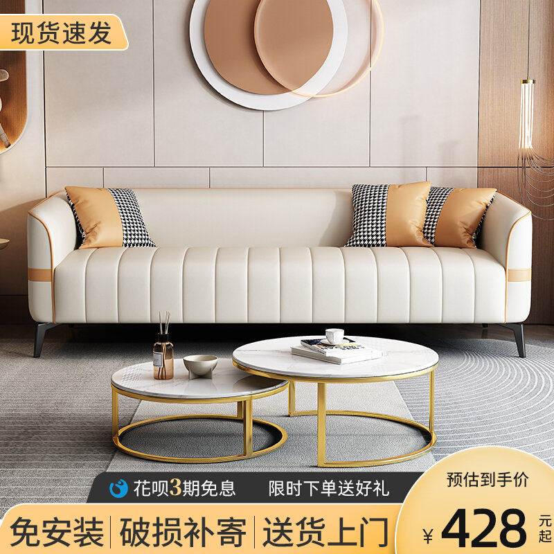 Home Living Room Small Household Sofa Northern European Light Luxury Technology Clothing Costumes for Double Household Clothing Shop