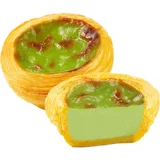 千味央厨 Matcha Pudding Egg Tart Classic Португальский в стиле горячих и холодных двойных десертов на завтрак быстро замороженные полуфабрикаты.