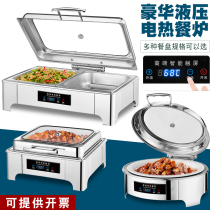 Electric heating stainless steel buffet furnace hydraulic visible insulated stove flap thickened Buffy Oven Hotel Breakfast Stove